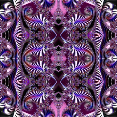 Dijital sanat, fraktal tasarım, geometrik doku, arka plan 