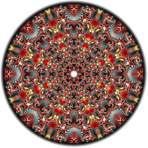 Dijital sanat, fraktal tasarım, geometrik doku, arka plan 