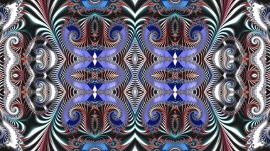 Dijital sanat, fraktal tasarım, geometrik doku, arka plan 