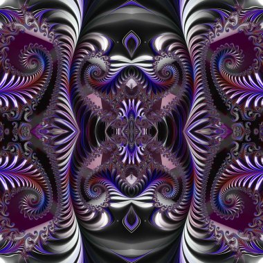 Dijital sanat, fraktal tasarım, geometrik doku, arka plan 