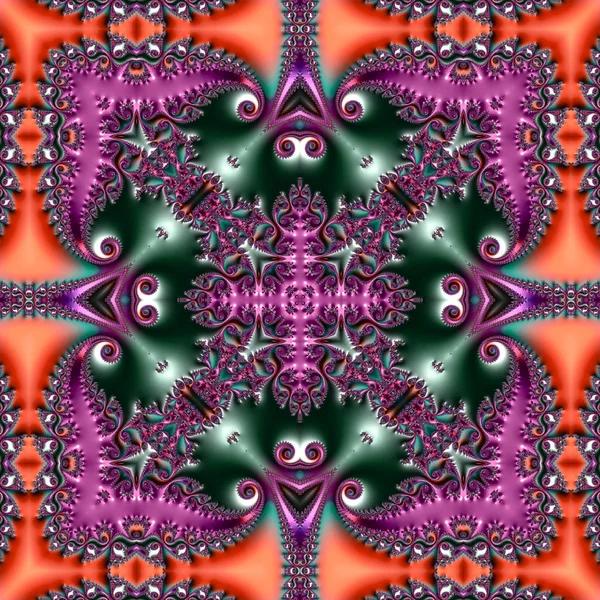 Dijital sanat, fraktal tasarım, geometrik doku, arka plan 