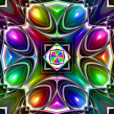 Dijital sanat, geometrik doku, arka plan, fraktal tasarım,