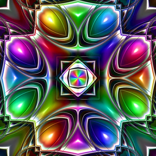 Digital Artwork Geometric Texture Abstract Background Fractal Design — Stock Photo, Image