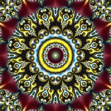 Dijital sanat, geometrik doku, arka plan, fraktal tasarım,