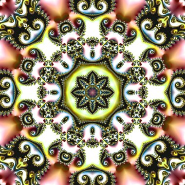 Dijital sanat, geometrik doku, arka plan, fraktal tasarım,