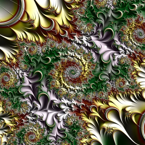 Fractal Arte Digital Textura Geométrica Fundo Abstrato — Fotografia de Stock