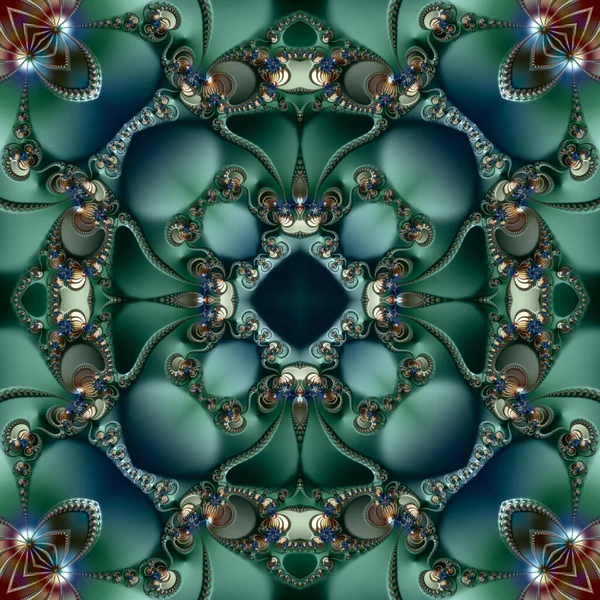 Bijzondere Kunst Uniek Abstract Design Fractal Geometrie — Stockfoto