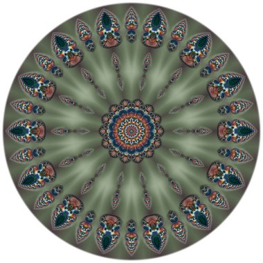 Özel sanat, benzersiz soyut tasarım, fraktal geometri