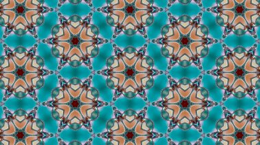 Özel sanat, benzersiz soyut tasarım, fraktal geometri