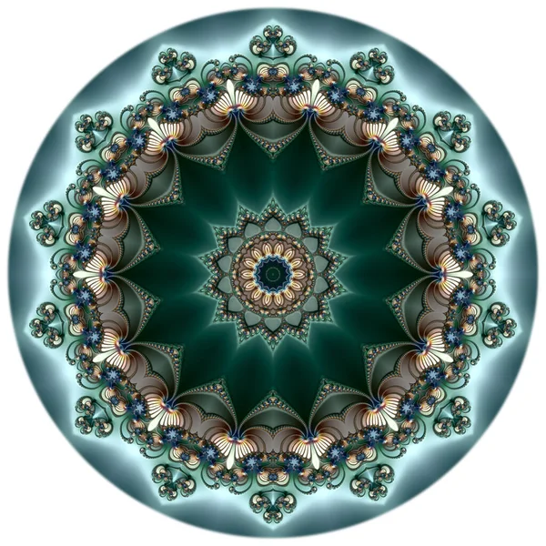 Ειδική Τέχνη Μοναδικό Αφηρημένο Σχέδιο Φράκταλ Γεωμετρία — Φωτογραφία Αρχείου