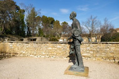 Saint Remy De Provence, Fransa. Şubat 08.2019. Anıt Vincent van Gogh Manastırı Saint-Paul-de Mausole, psikiyatri Merkezi.