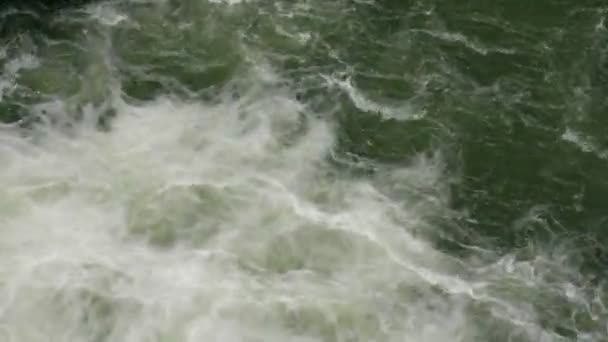 Vista Superior Cachoeira Rio Montanha Nos Cárpatos Natureza Ucraniana — Vídeo de Stock