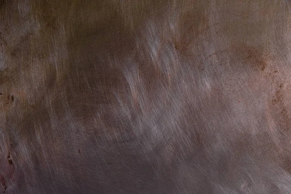Темна Мідна Поверхня Абстрактним Візерунком Подряпини Після Полірування Копіювати Простір — стокове фото