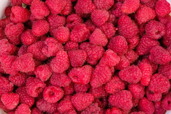 Surface Ripe Raspberries — Stock Photo, Image