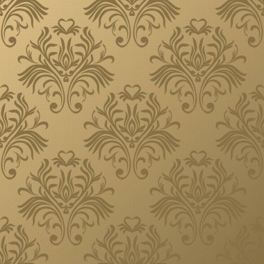 Vektör çiçek damask desenli. Zengin süsleme, Damascus tarzı eski. Royal Victoria Dikişsiz desen duvar kağıtları, tekstil, ambalaj, düğün davetiyesi için. Eps10