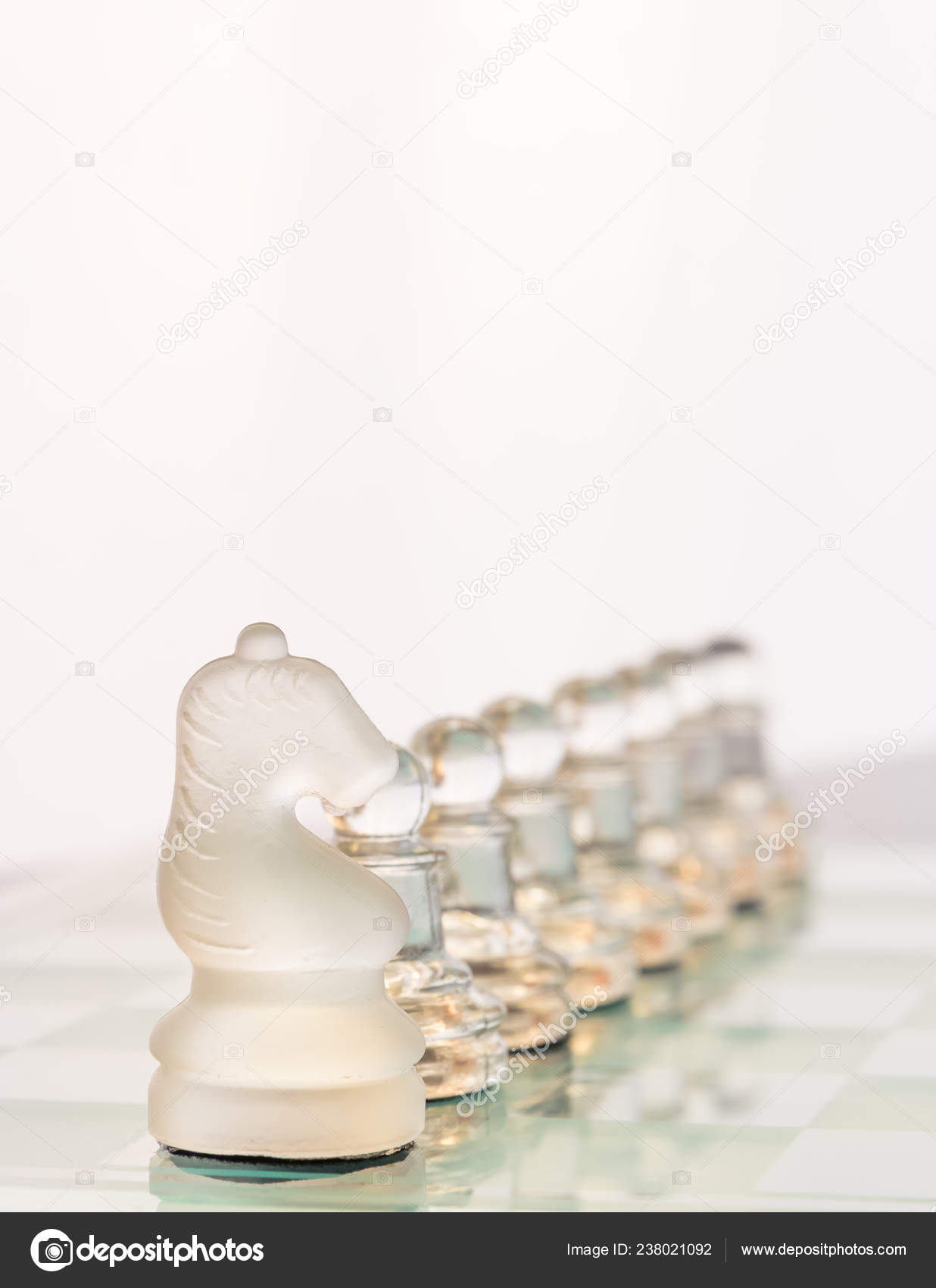 chess pieces set up