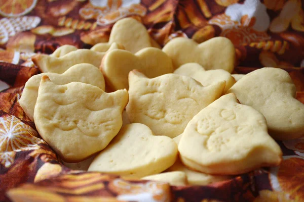 Cookies na forma de gato — Fotografia de Stock