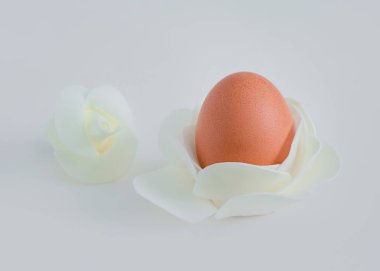 Bir gül tavuk yumurta.