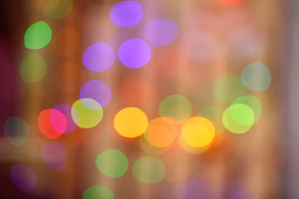 Abstrakte Neujahrshintergrund Mit Verschwommenen Bokeh Von Bunten Farben — Stockfoto