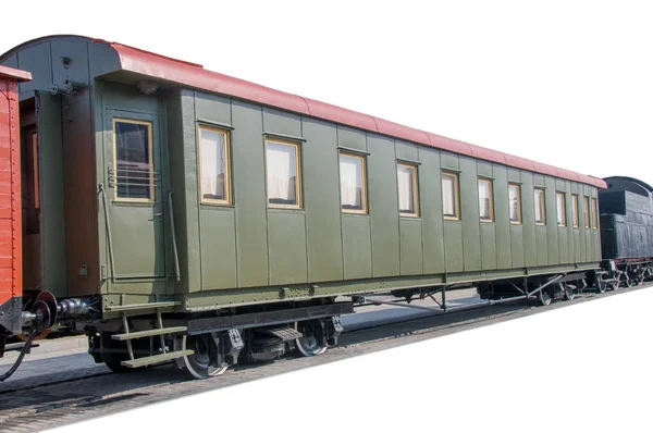 Old Railway Car White Background — Stock Photo, Image