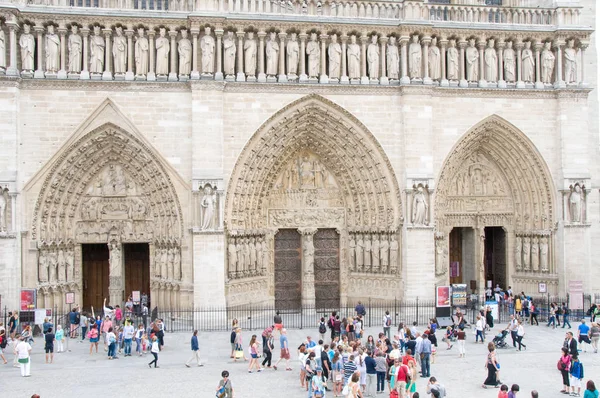 Parijs Frankrijk Augustus 2013 Kathedraal Notre Dame Paris — Stockfoto
