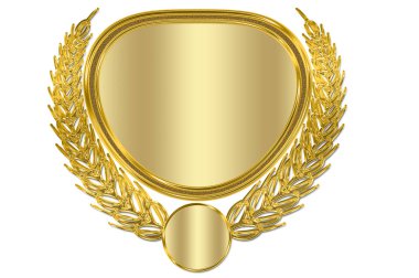 Metalik desenli Laurel çelengi Laurel ağacı süsü.