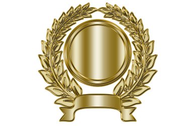 Metalik desenli Laurel çelengi Laurel ağacı süsü.