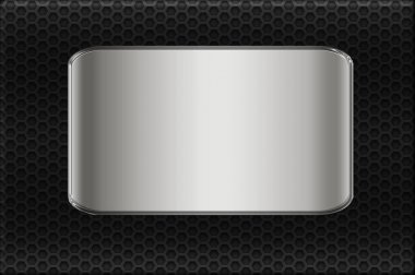 Metal plaka arka planı, vidalı isim plakası