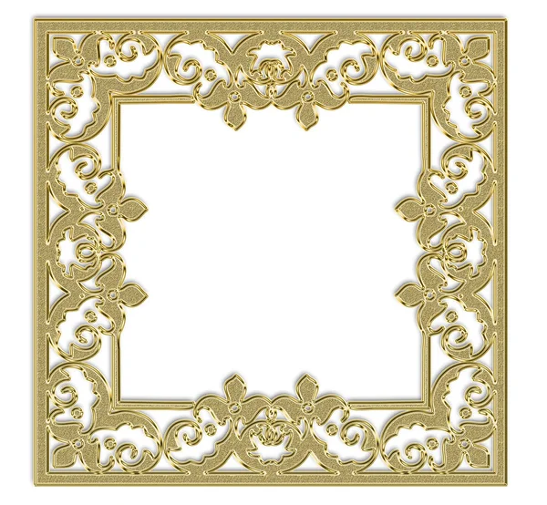 Abstrakcyjne Tło Złotym Ornamentem — Zdjęcie stockowe