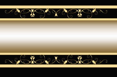 Altın süsleme ile antika arka plan