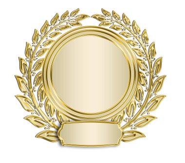 Metalik dokunun Laurel ağaç süsü 