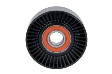 Beyaz arka plan üzerinde izole plastik araba sürücü kemer gergi