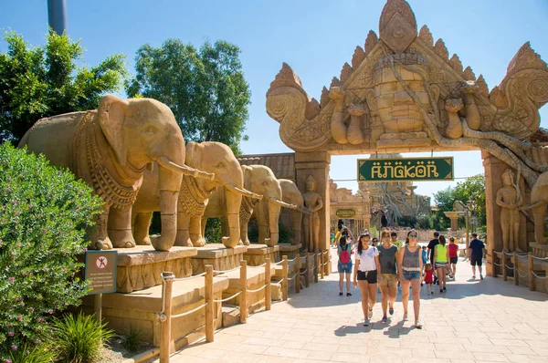 Port Aventura Hiszpania Czerwiec 2015 Port Aventura Park Rozrywki Europejski — Zdjęcie stockowe