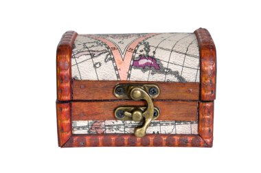 Beyaz arka plan üzerinde izole tabut