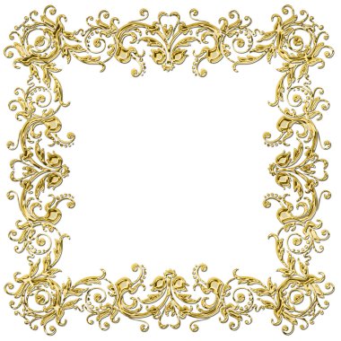 Altın çerçeveli klasik arkaplan