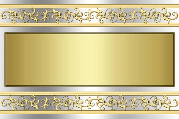 Altın Çerçeveli Klasik Arkaplan — Stok fotoğraf