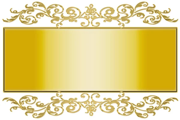 Винтажный Фон Золотой Рамой — стоковое фото