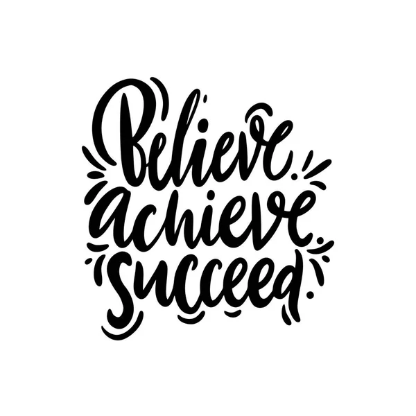 Download Dream Believe Achieve card — Stock Vector © aninata #122056210