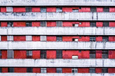 Daire pencere ve gün duvara Taipei City, Tayvan., modern ve klasik stili arada.