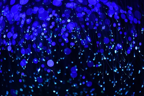 Fantástico Embaçado Bokeh Fundo Tema Azul Escuro Caverna Mystry — Fotografia de Stock