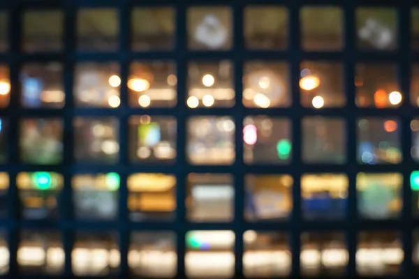 Square window blurry and bokeh behind.