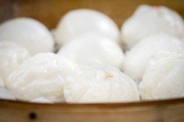 Bambu Buhar içinde sıcak Asya Buhar buns.