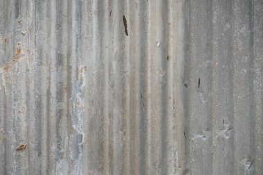 Vintage ve eski rustik çinko levha açık duvar yanında sokak., Bangkok, Tayland.