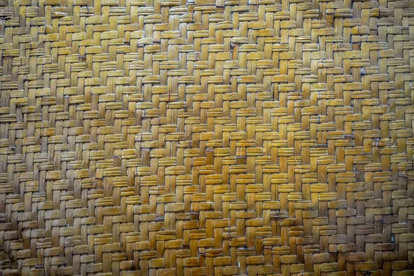 Thai Vintage Local Bamboo Weave Pattern Background — Stock Photo, Image