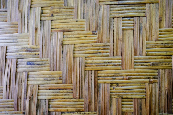 Thai Vintage Locale Bambù Tessitura Modello Sfondo — Foto Stock