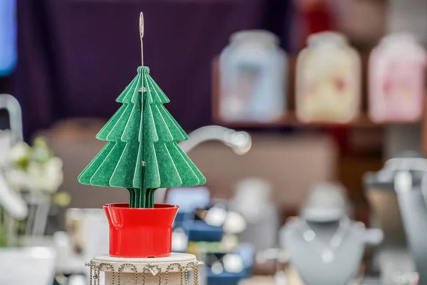 Árbol Navidad Artesanía Papel Para Decoración — Foto de Stock