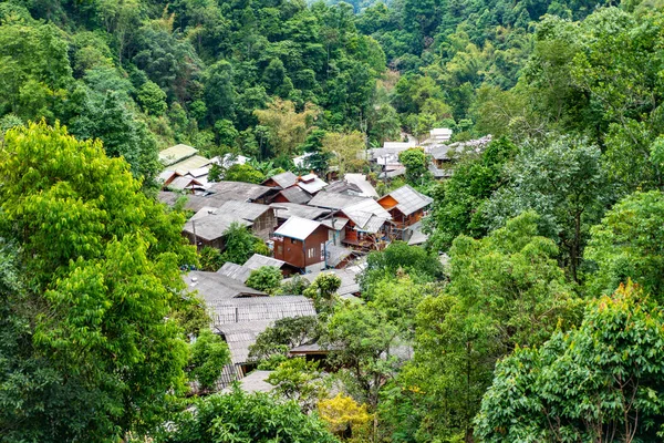 Mae Kampong Situado Las Montañas Noreste Chiang Mai Famoso Pueblo — Foto de Stock