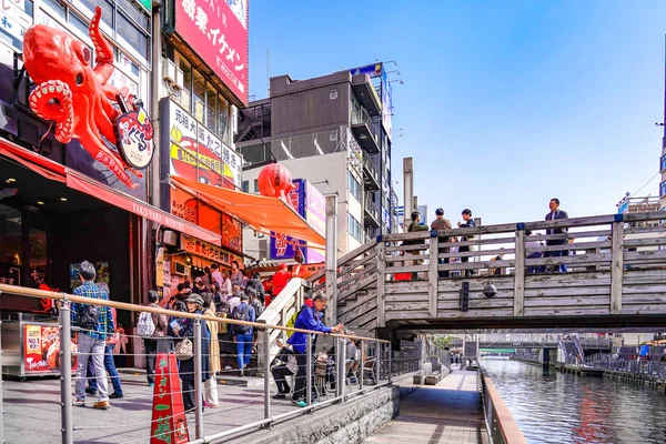 Osaka Japan Mar 2018 Tourists Local People Line Waited Buy — Stock Photo, Image