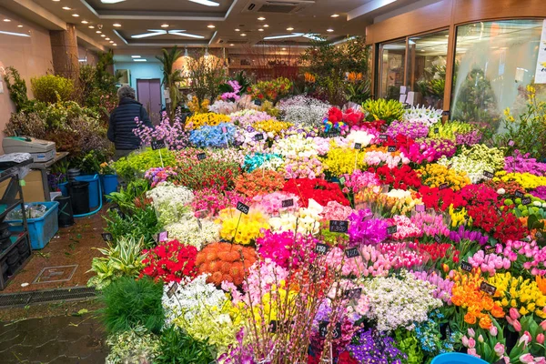 Osaka Japón Mar 2018 Muchas Flores Fueron Arregladas Vendidas Floristería —  Fotos de Stock