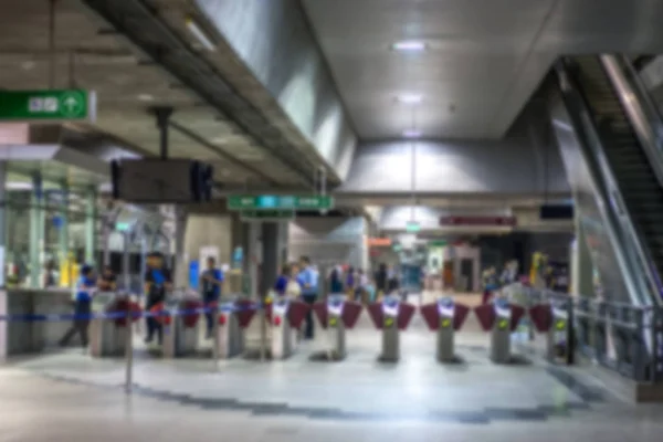 Bangkok Thailandia Apr 2018 Blurry Thai Passeggero Acquistare Biglietto Treno — Foto Stock